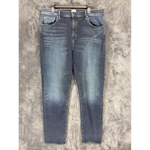 Flint and Tinder Mens Straight Fit Blue Jeans 38x34 Made in USA F-520002